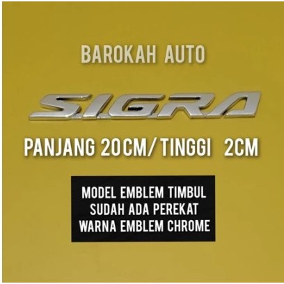NEW PRODUK sigra logo mobil emblem sigra chrome
