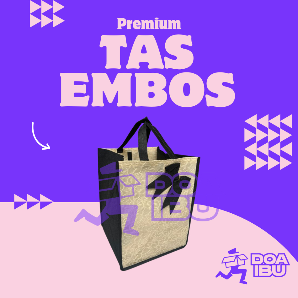 [12biji] tas spundbond embos 22x22 / Tas Hajatan 22x22 / Tas Box 22x22 / Tas Hajatan Spunbond / Tas 