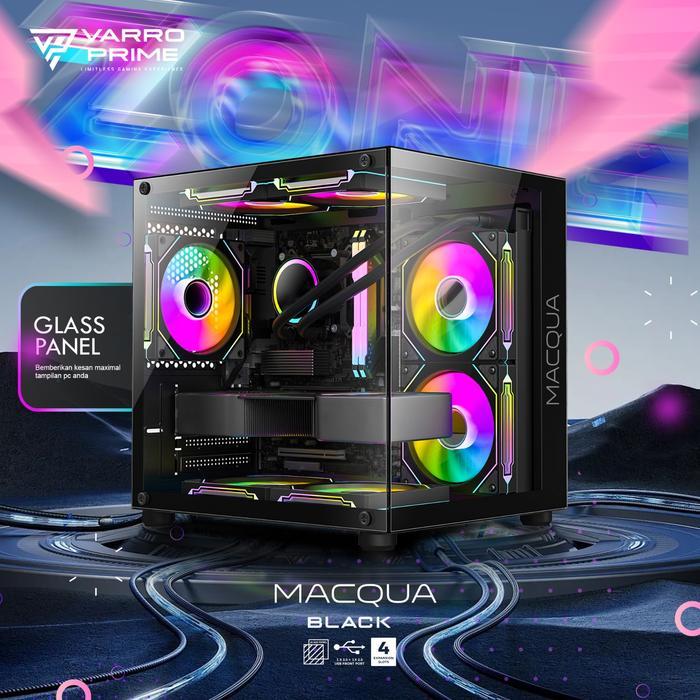 KOMPUTER GAMING FULLSET INTEL CORE i7 / i7 4790 RTX 3050 6GB RAM 16GB Monitor 24 Inchi Siap Pakai