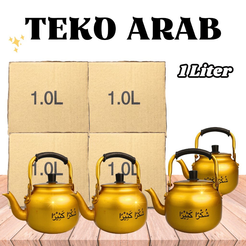 TEKO AIR ZAMZAM EMAS 1 LITER, TEKO ARAB, TEKO EMAS GOLD, TEKO HAJI UMROH, TEKO 1 LITER