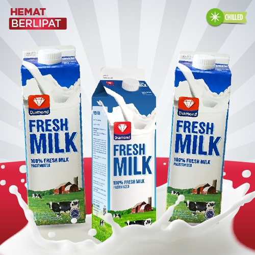 

HEMAT BERLIPAT BELI 3 PCS DIAMOND FRESH MILK PLAIN 946 ML