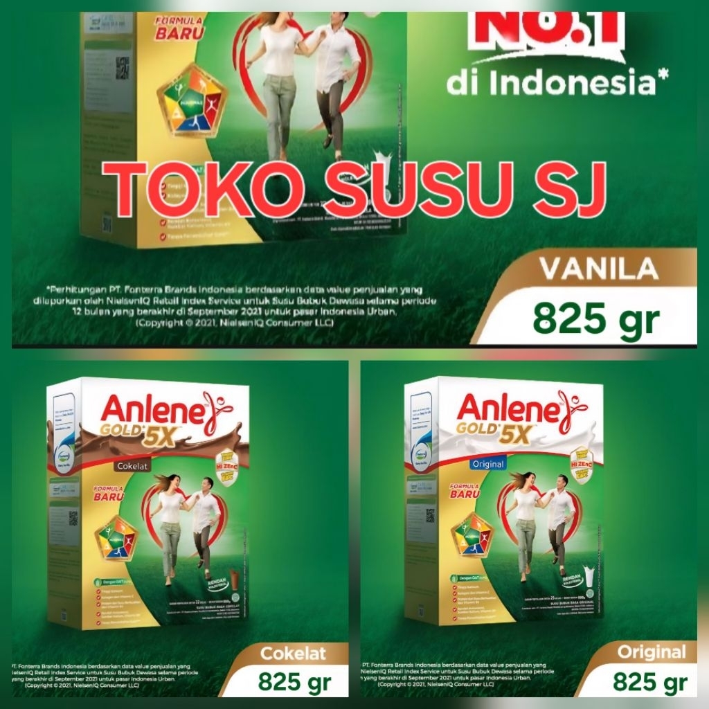 

ANLENE GOLD PLUS 5X VANILA COKLAT ORIGINAL 825 gram/825gr/850 GRAM/850GR/VANILLA/PLAIN/900GR