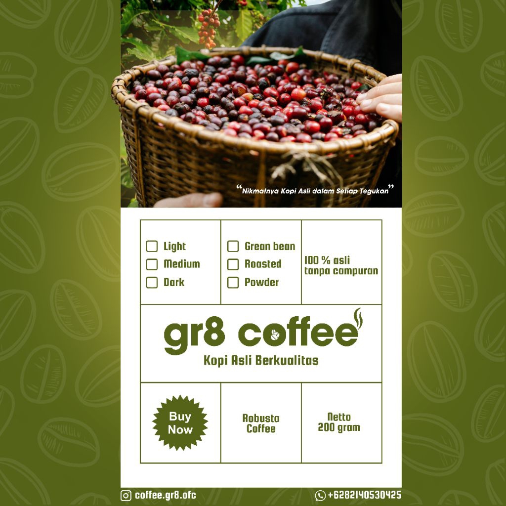 

Kopi Gembong asli tanpa campuran