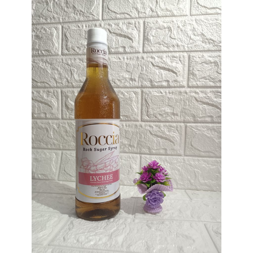 

Minuman sirup ROCCIA rock syrup sugar Leci 760ml
