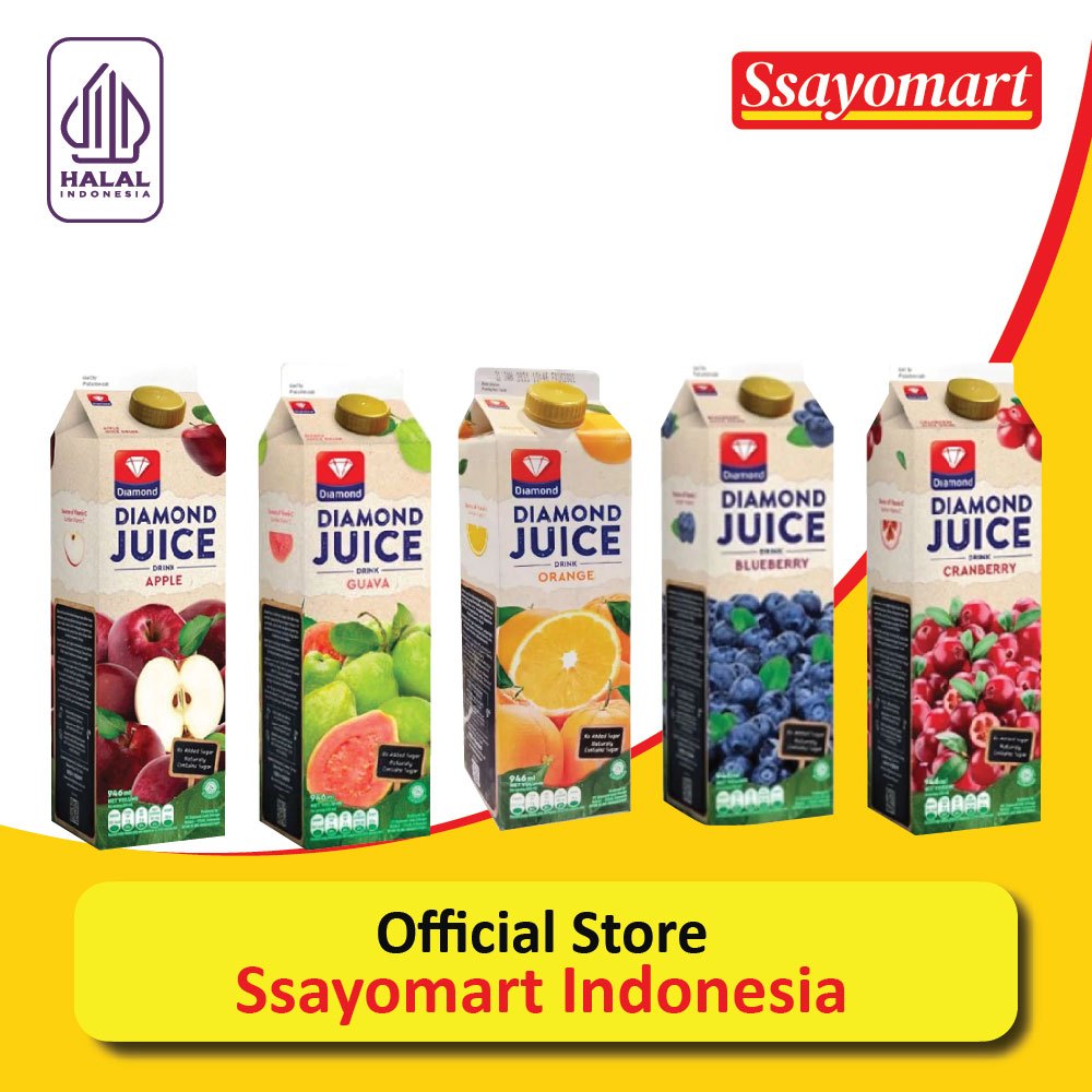 

DIAMOND UHT Juice Drink 1 Liter/1000ml, Jus Buah