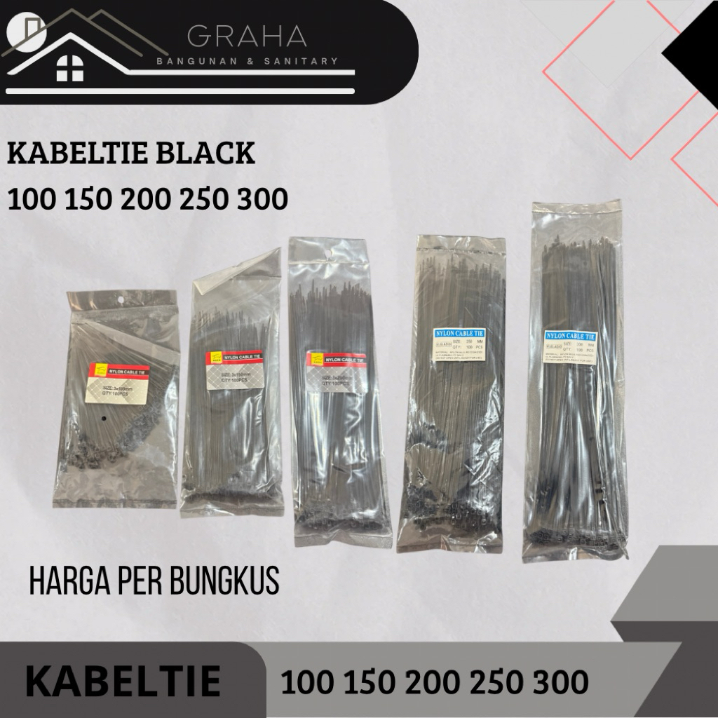 

KABELTIE BLACK RUSH 100 150 200 250 300