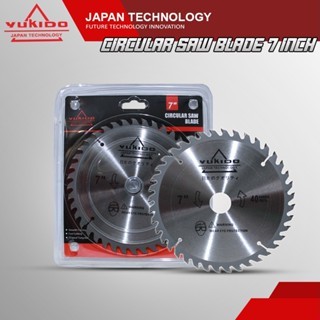 YUKIDO Mata Circular Saw 7inch Super Tajam YUKIDO Mata Circular Saw 7inch x 40T Tajam Dan Awet