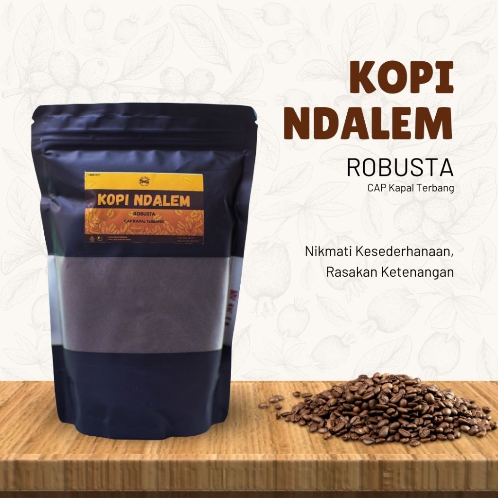 

Kopi Ndalem Robusta 500g – CAP Kapal Terbang | Rasa Asli, Pas untuk Harian