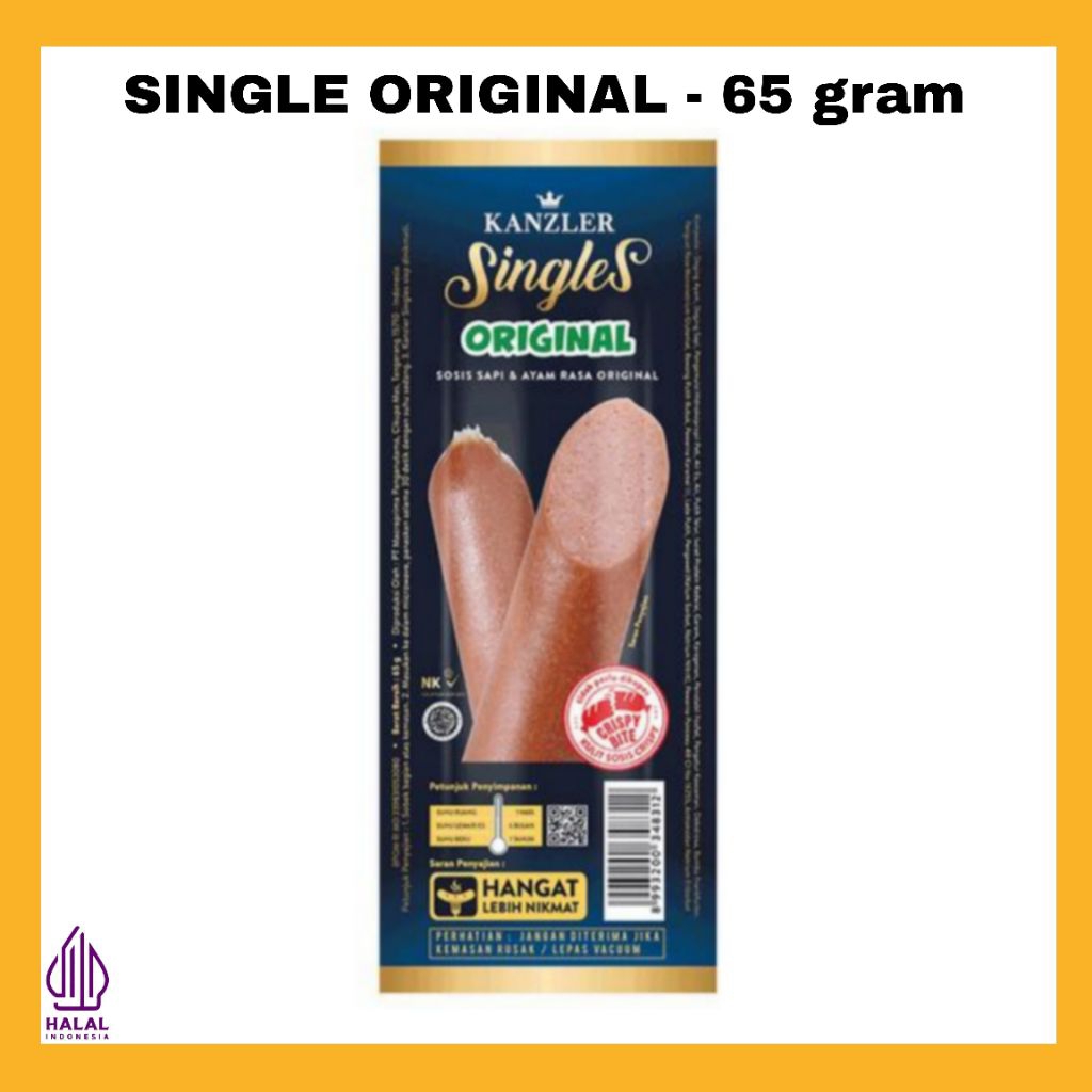 

KANZLER SINGLE SOSIS ORIGINAL SIAP MAKAN 65 GRAM