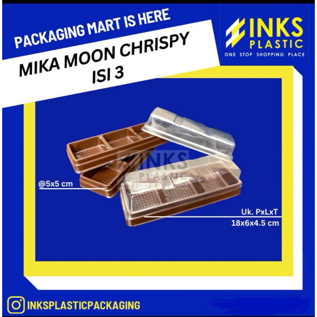 MIKA MOON CHRISPY SEKAT ISI 3 MIKA MOCHI KOTAK KUE SEKAT 3