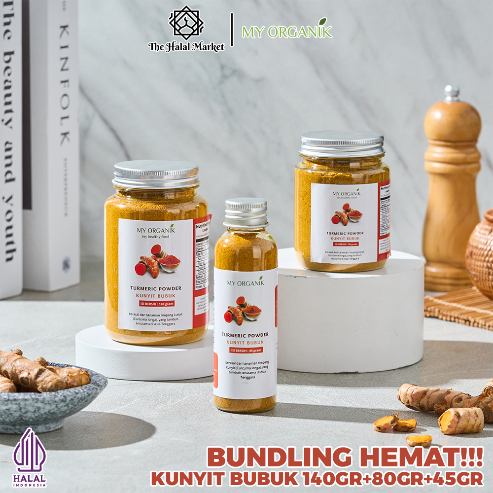 

My Organik Kunyit Bubuk Tumeric Organic Original Kunyit Bubuk Kemasan 45g