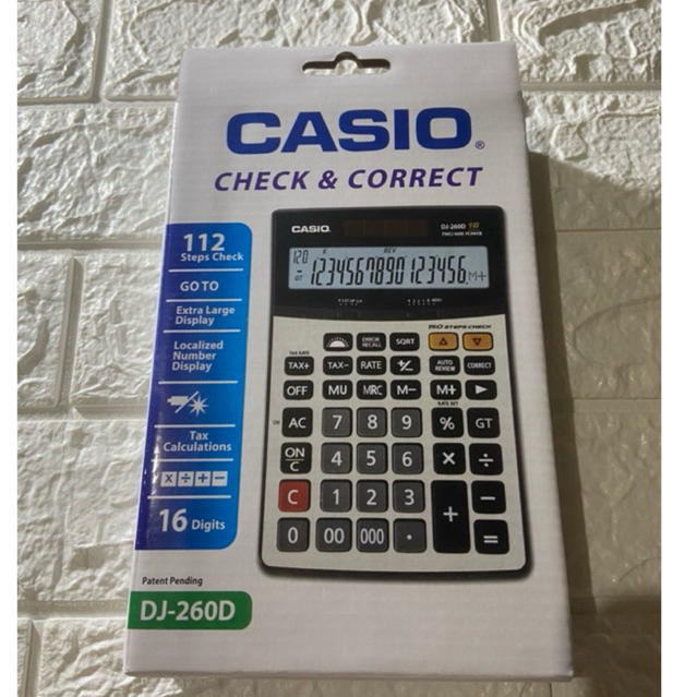 

TERMURAH‼️KALKULATOR DAGANG CASIO DJ 260D / 16 DIGIT