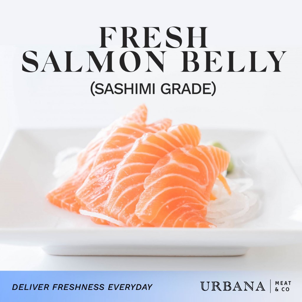

Fresh Salmon Belly - Sashimi Grade Perut Salmon