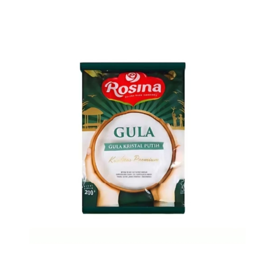 

Gula Pasir 200gram Rosina 1bal (1bal isi 60pcs)