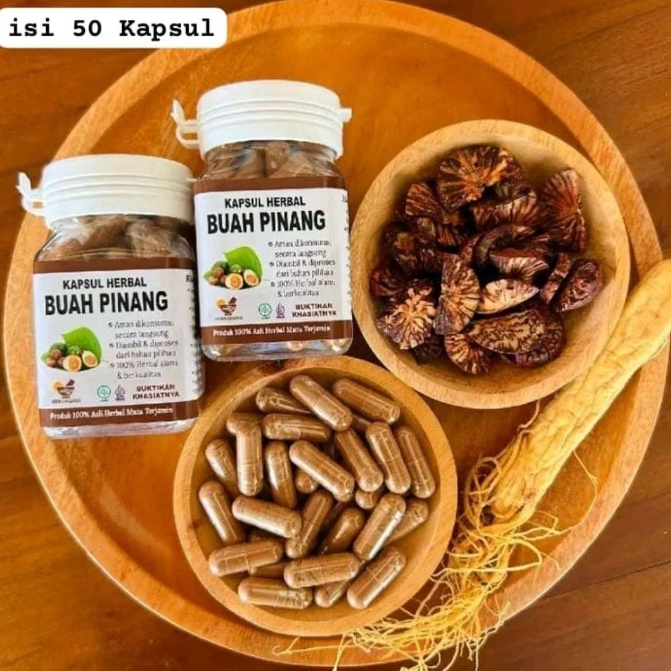 

kapsul buah pinang murni 100%
