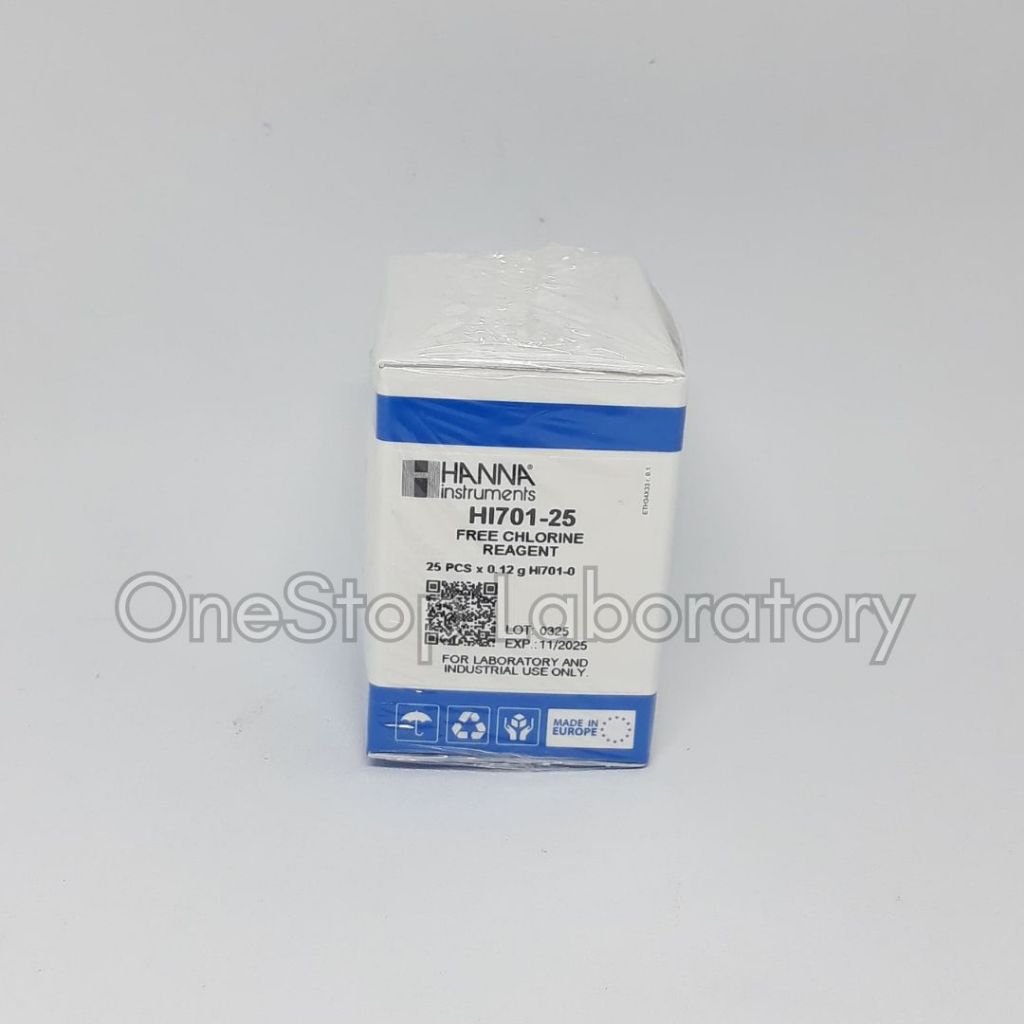 HANNA HI 701-25 Reagents Free Chlorine for HI 701