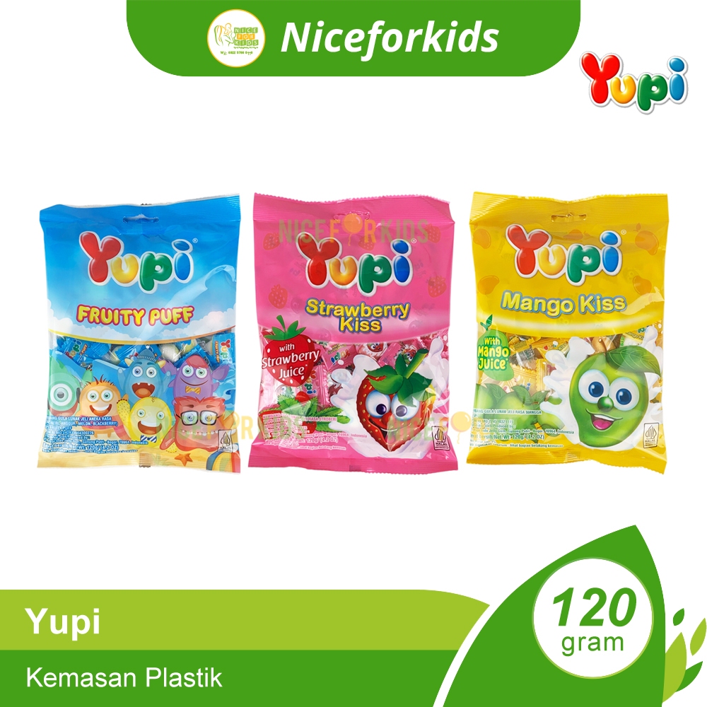 

Yupi Pouch 120gr / Permen Kunyah Kenyal