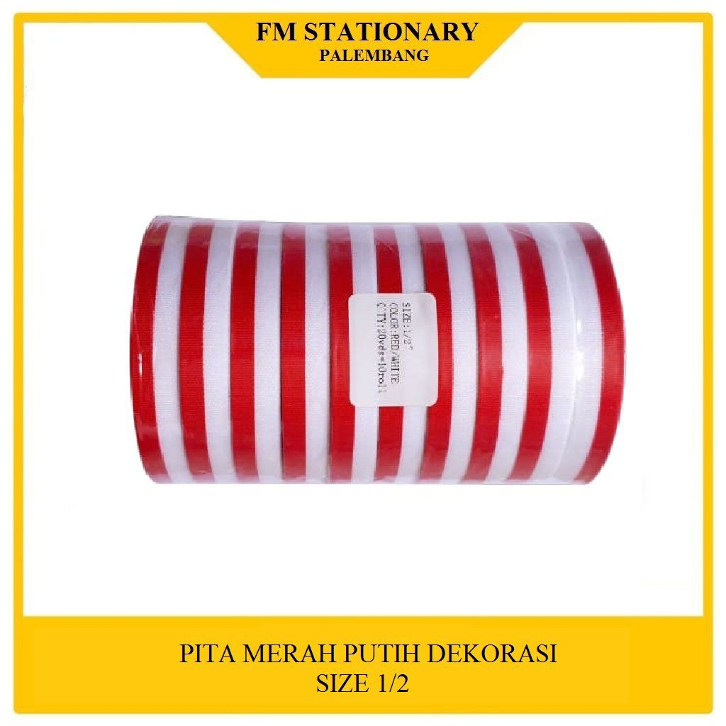 

Pita Merah Putih Motif Bendera HUT RI