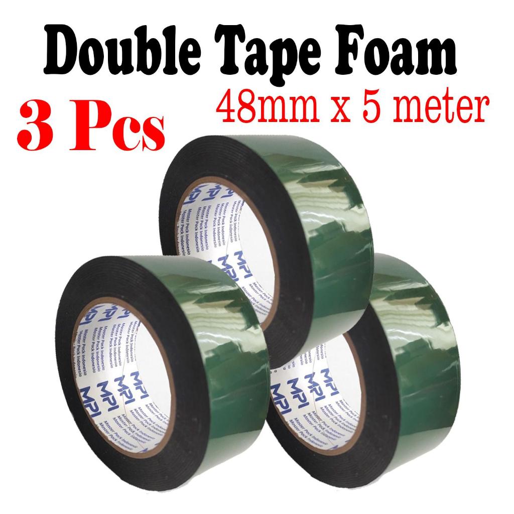 

3 PCS - Double Tape Foam Hitam 48 mm x 5 Meter - Double Tape Busa