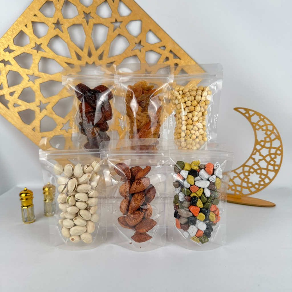 

Makanan Cemilan Khas Arab Oleh oleh Haji Umroh Kemasan Standing Pouch