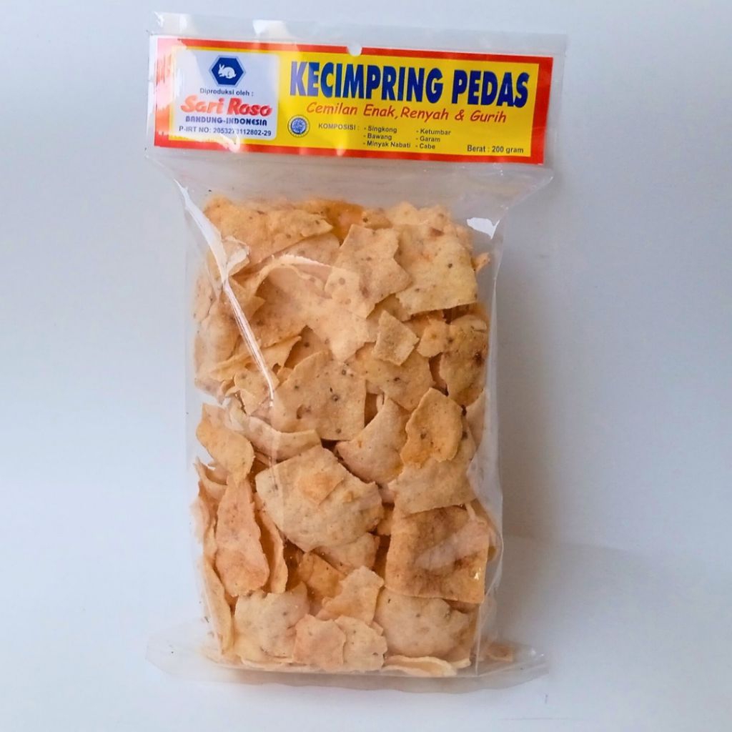 

Kecimpring pedas Sari Roso 200 gram