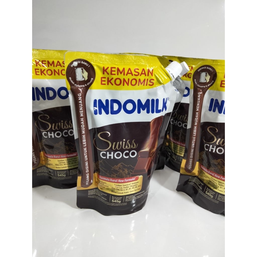 

SKM Indomilk choco swiss 545gram kemasan pouch