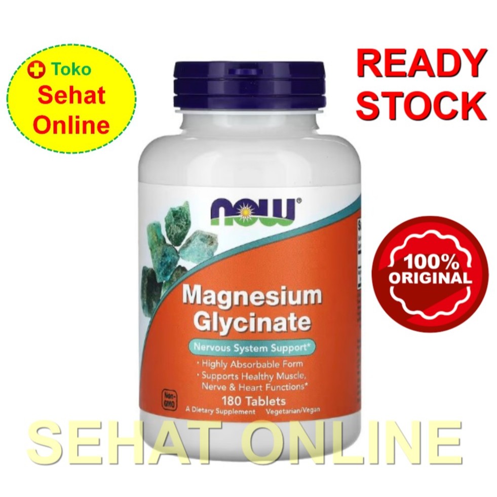 Now Foods Magnesium Glycinate 180 Tablet