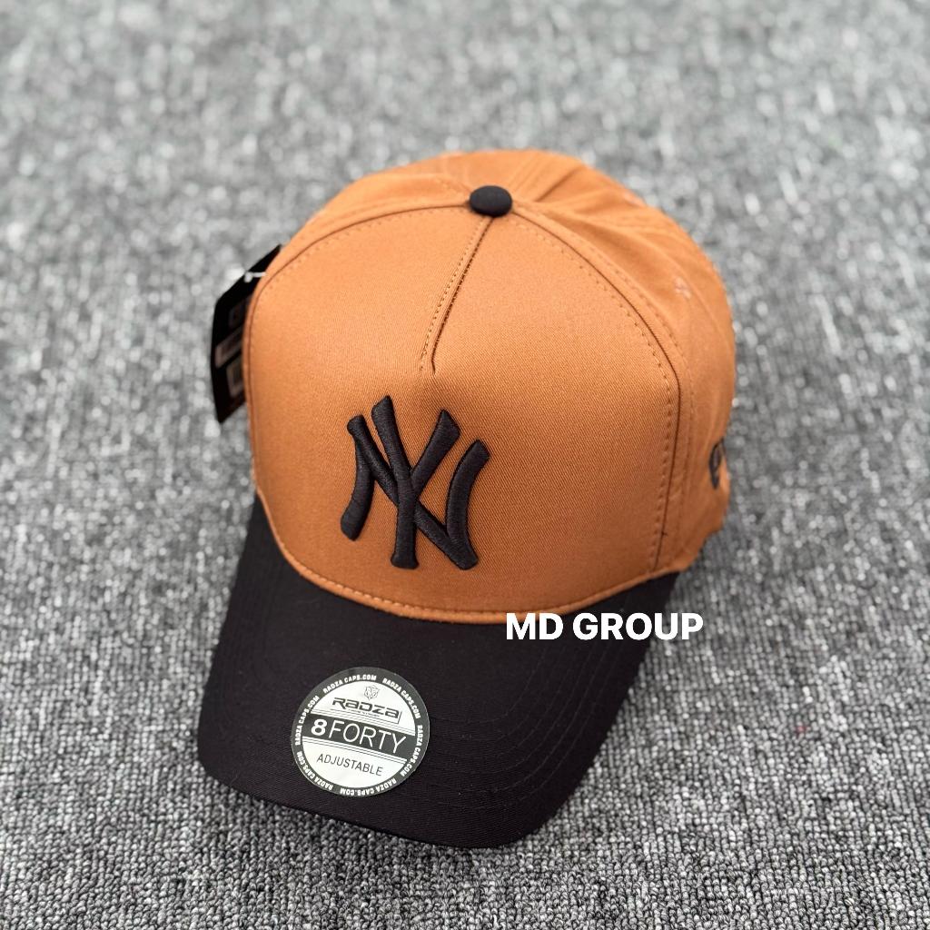 Topi Basebal Premium Distro NY Hitam Orange Unisex Casual Fashion COD