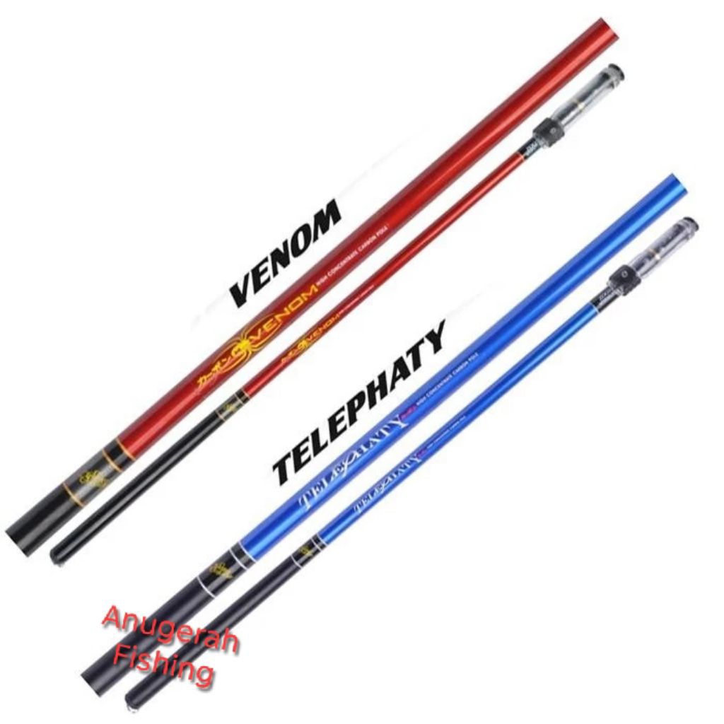 Joran Tegek Maguro Venom | Telephaty | Zoom Pole | Kolam | Harian | Alat pancing Original