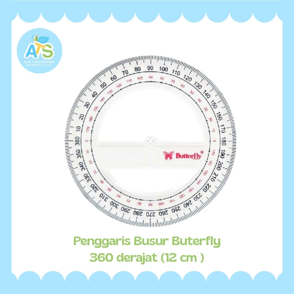 

pernggaris buterfly 360 derajat ( 12 cm )
