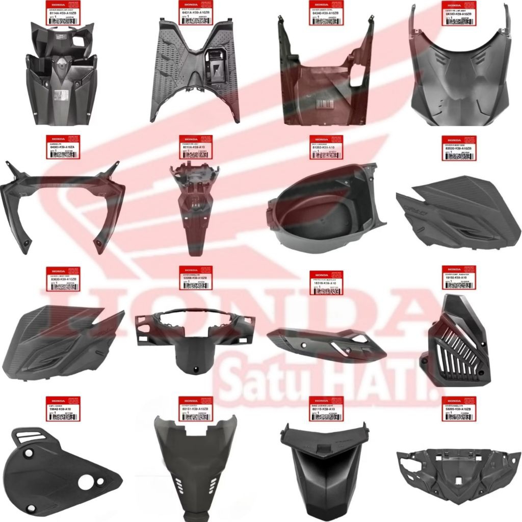 Cover full body kasar Vario 125 150 LED old 2015 2016 2017 original Honda