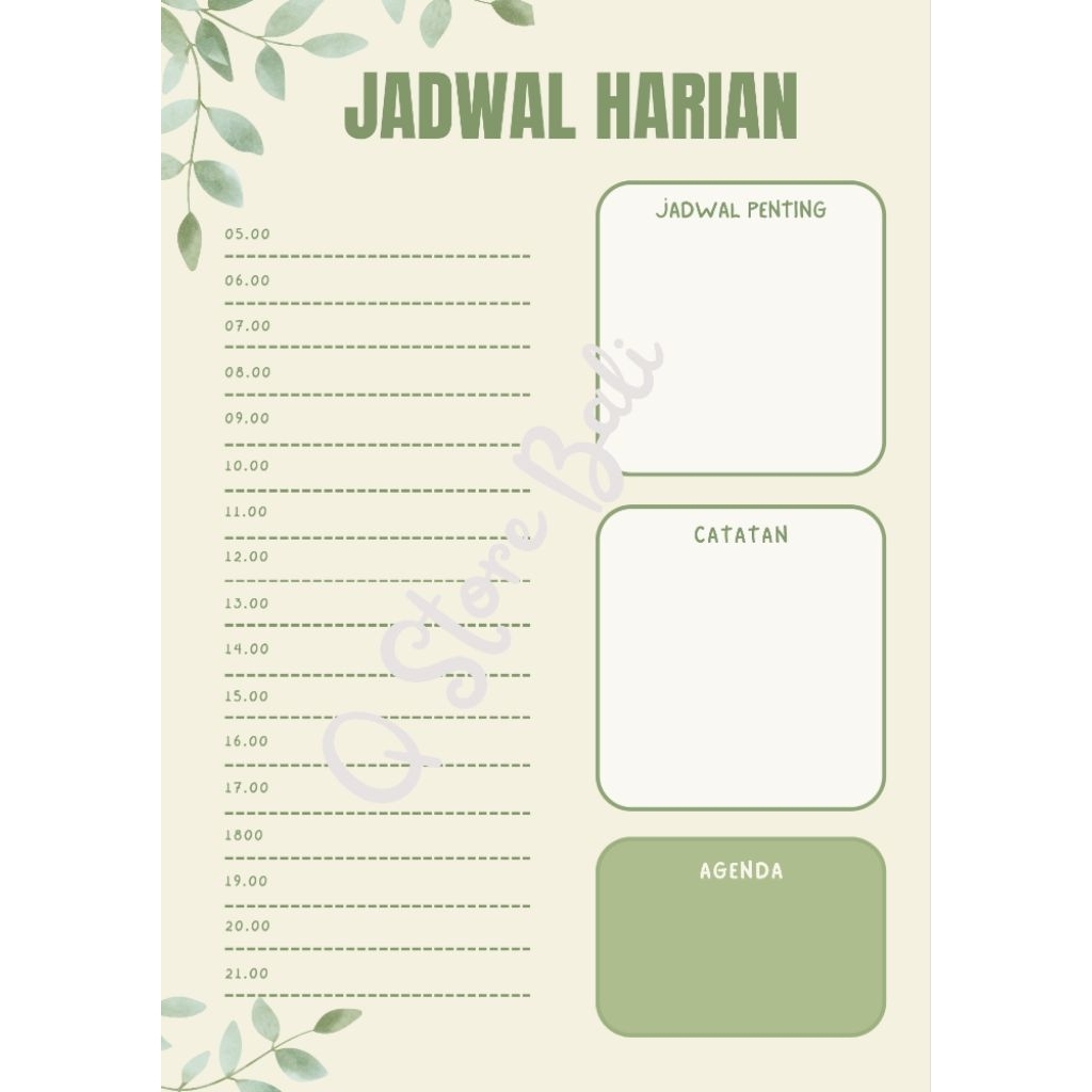 

Kertas Daily Planner Estetik – A5 To Do List & Tracker Lengkap