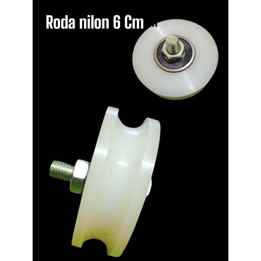 RODA PAGAR NILON / roda nilon pagar stainless tanpa rumah uk 6cm