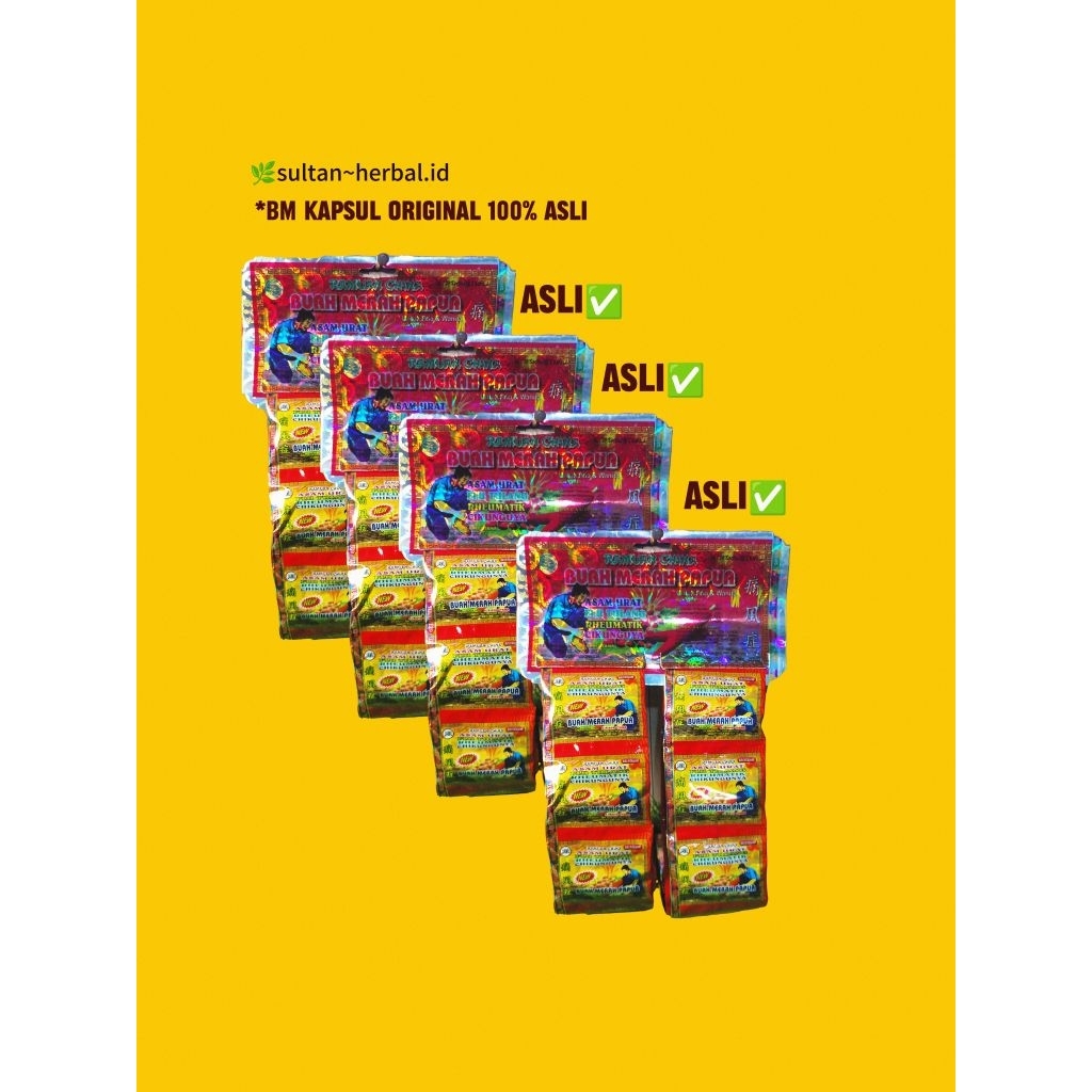 

kapsul buah merah papua ori /20 sacet