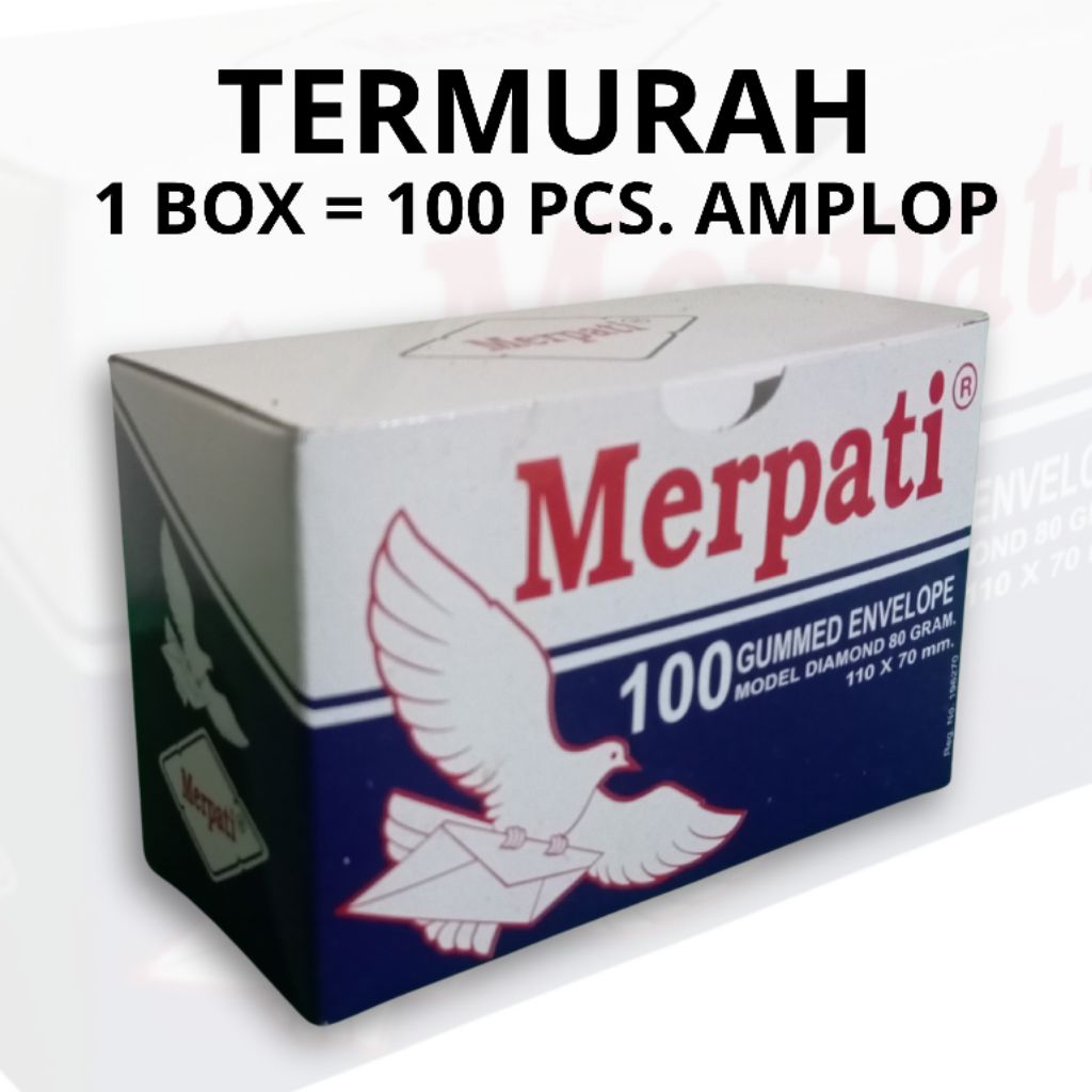 

Amplop Merpati Box biru isi 100 Pcs