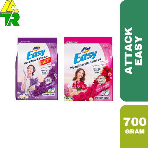 ATTACK EASY Detergent Bubuk 700 gram All Varian / Attack Detergent Bubuk Enzim Ajaib