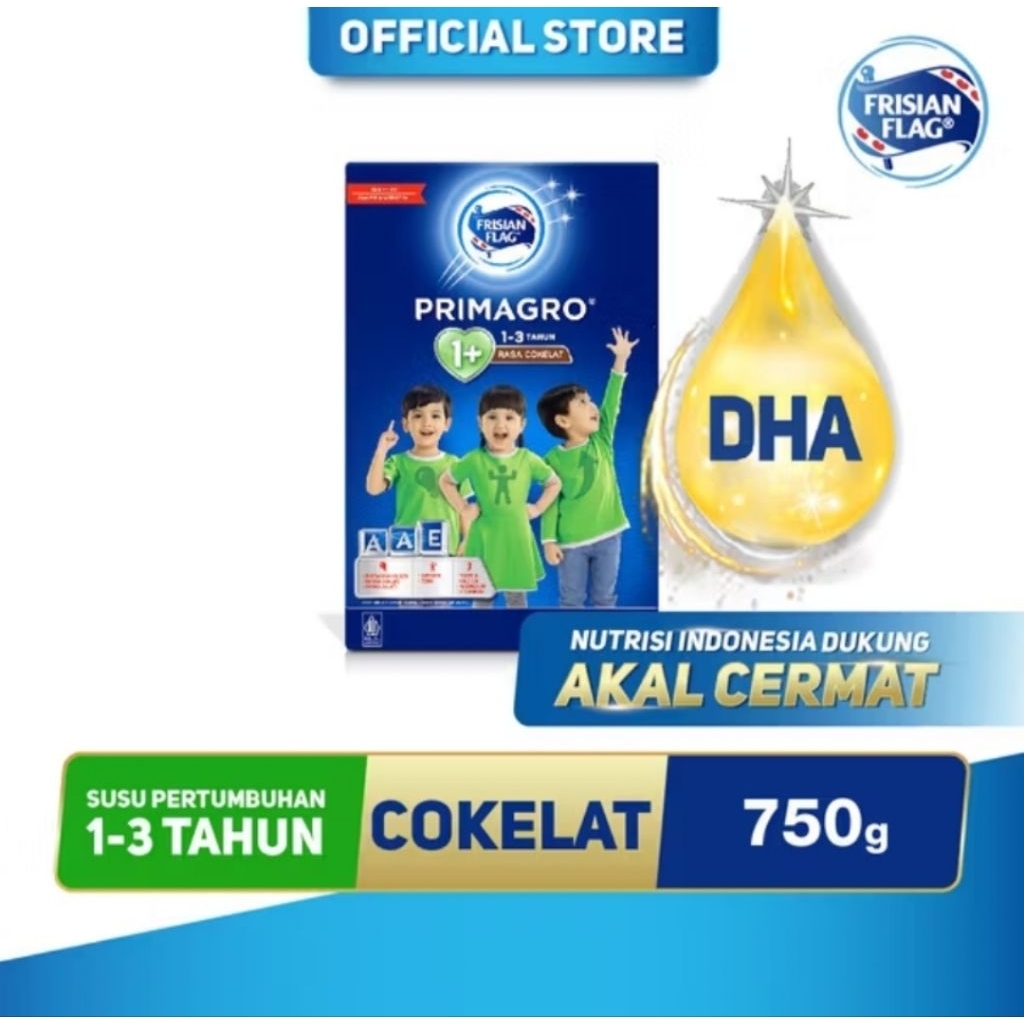 Susu Frisian Flag Primagro 1+ Rasa Cokelat