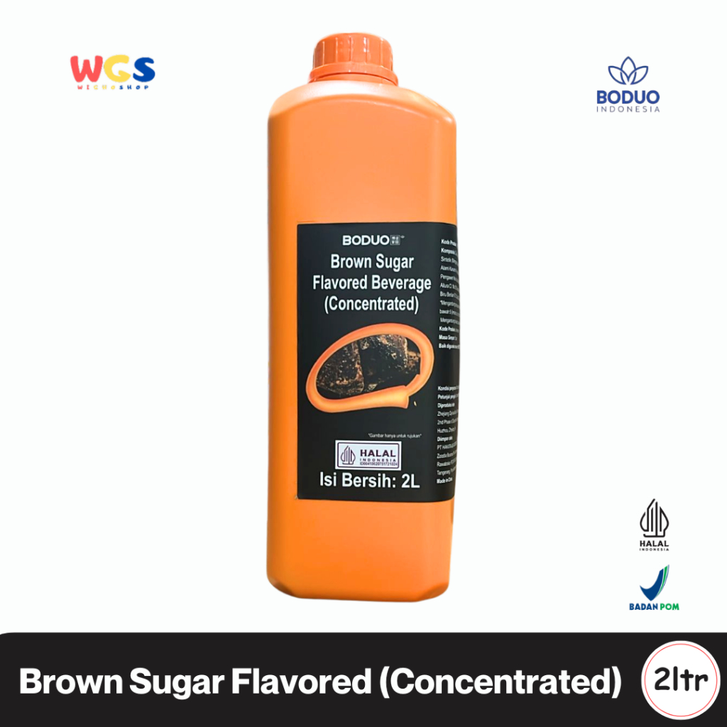 

BODUO Brown Sugar Flavored Beverage Concentrate 2L – Sirup Gula Merah Pekat untuk Minuman Kekinian