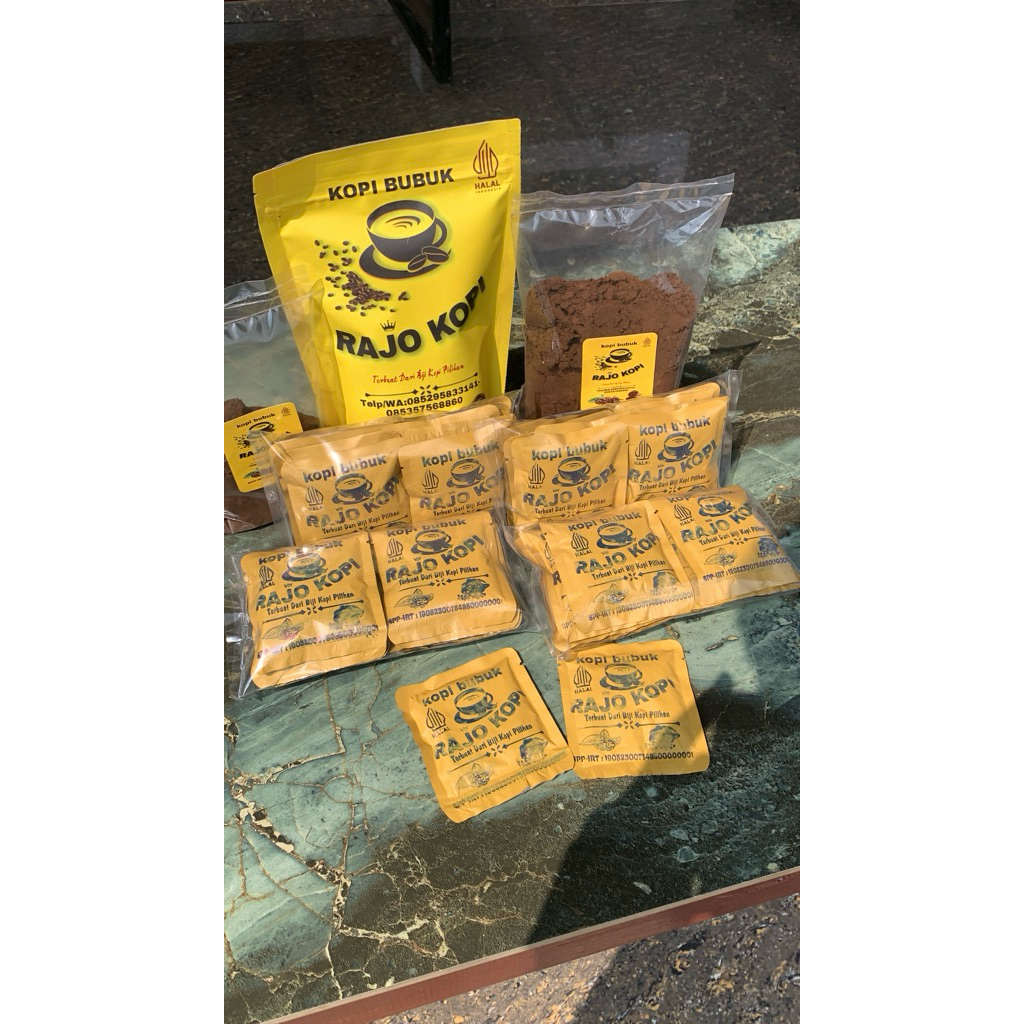 

Rajo Kopi Sachet Gula - Kopi Bubuk Tradisional Rasa Khas Nusantara 22gr
