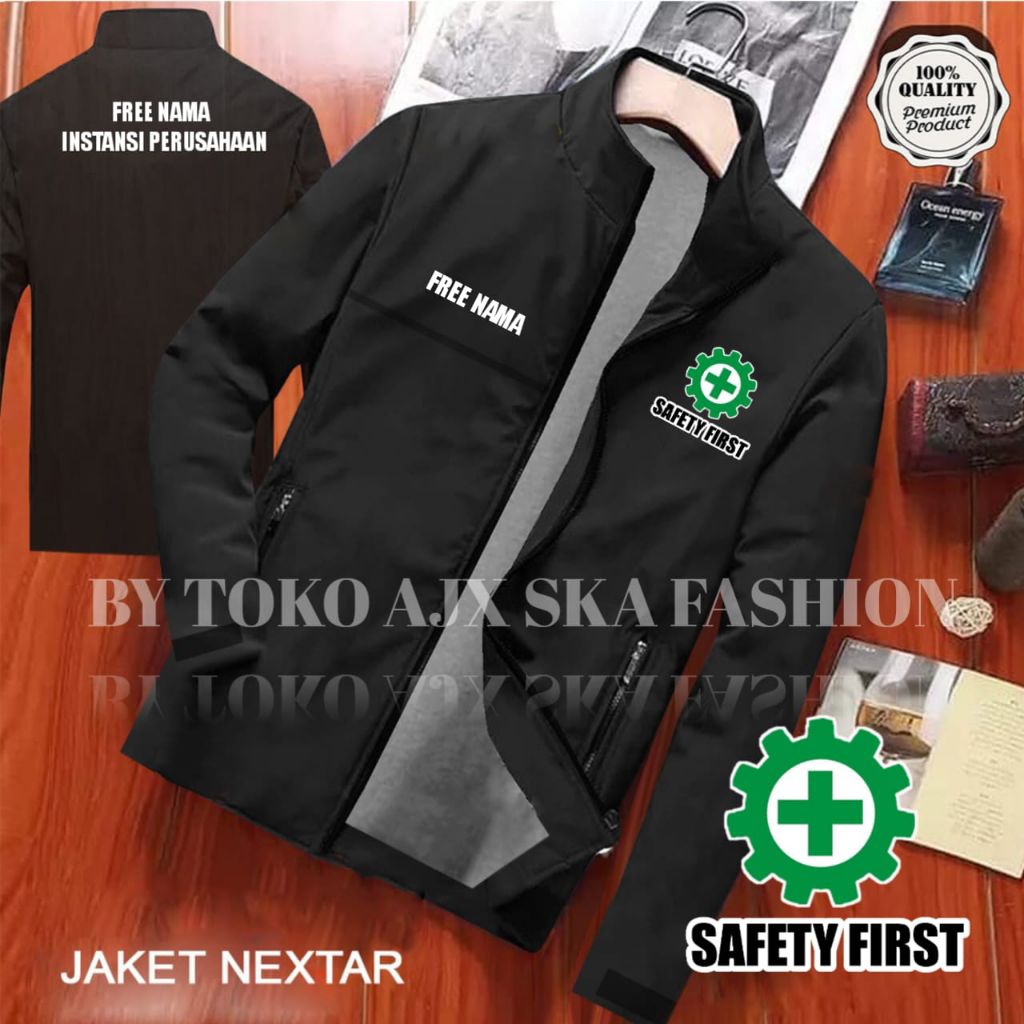 JAKET NEXTAR SAFETY FIRST K3 LAPANGAN KERJA JAKET TANPA KERUT WATERPROOF PRIA WANITA JAKET PERUSAHAA