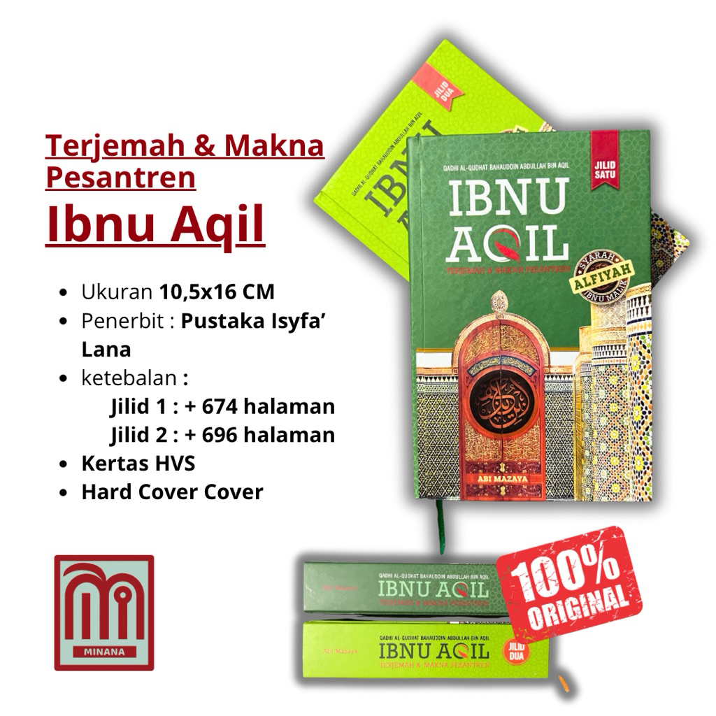 [Dua Jilid] Terjemah Kitab Ibnu Aqil Dilengkapi Makna Pesantren | Syarah Ibnu Aqil
