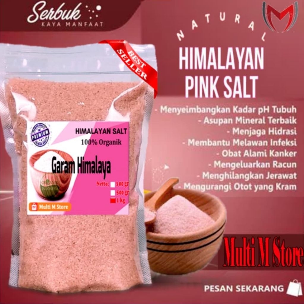 

[ORI] Garam Himalaya 1 Kg | Himalayan Salt Pure Original