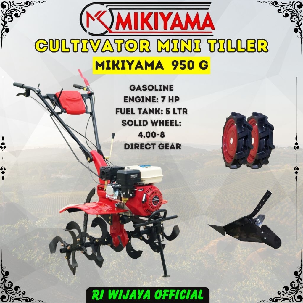Cultivator Mini Tiller Mikiyama 950 G / Traktor Mikiyama / Mesin Bajak / Mesin Traktor mini