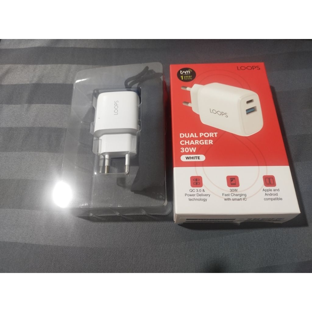 Loops Dual Port Charger 30W