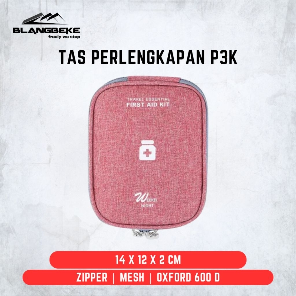 Tas Perlengkapan Obat P3K Travel dan Camping First Aid Kit Bag-D1018