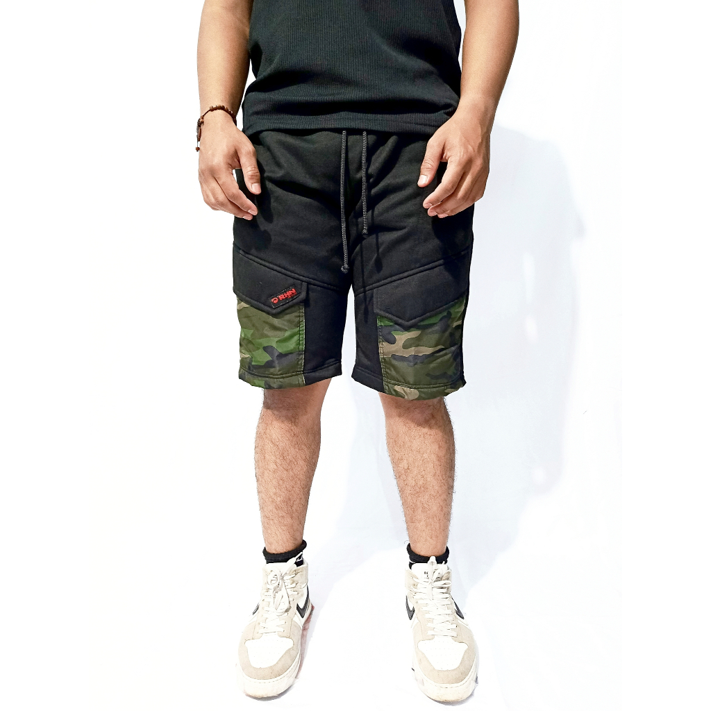 Celana pendek short pria wanita kombinasi loreng