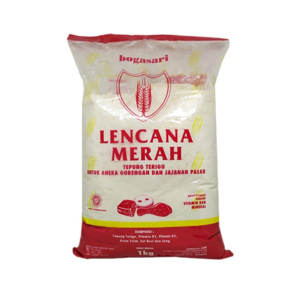 

Lencana Merah Tepung Terigu Untuk Aneka Gorengan & Jajanan Pasar - Pcs