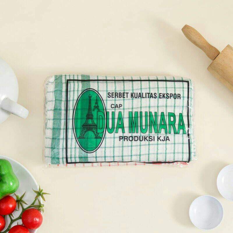 LAP SERBET LUSINAN lap murah berkualitas cap dua menara putih