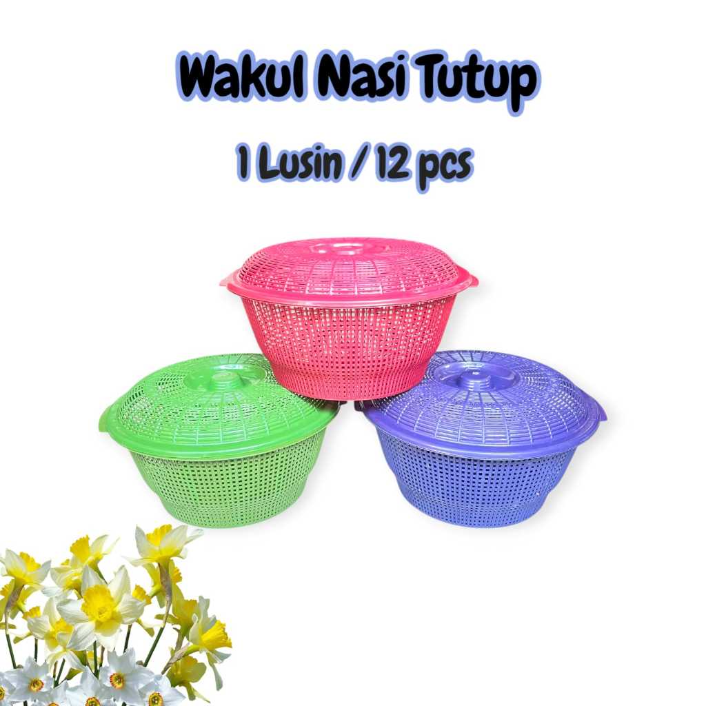 12 Pcs Wakul Nasi Hajatan Lusinan Murah / Ceting Nasi Plastik Hajatan