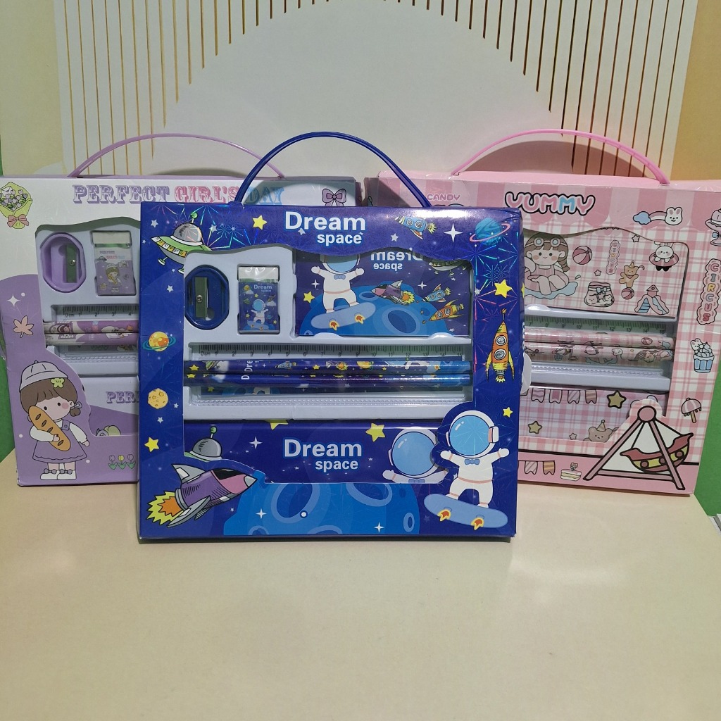 

Alat Tulis Set 7 In1 Stationery Karakter Lucu Set Perlengkapan Alat Tulis Sekolah Anak-Anak Murah Lengkap